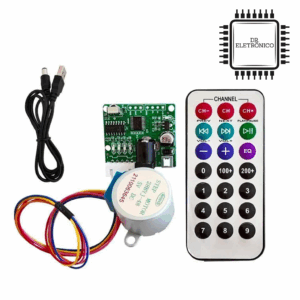 Kit Motor De Passo 28byj-48 + Driver Uln2003 Com Controle Remoto e cabo
