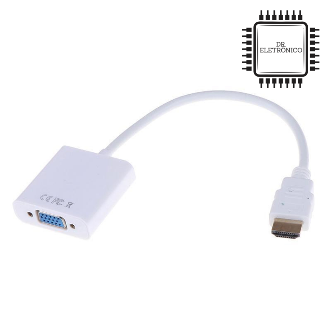 Adaptador Hdmi Fêmea para VGA Macho