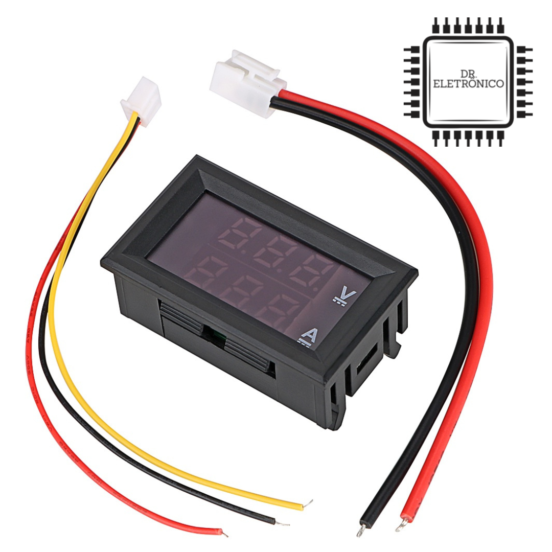 Display medidor de tensao e corrente