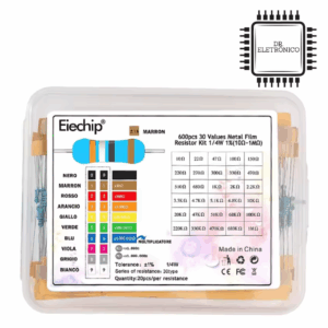 Kit 600 resistores 1/4W