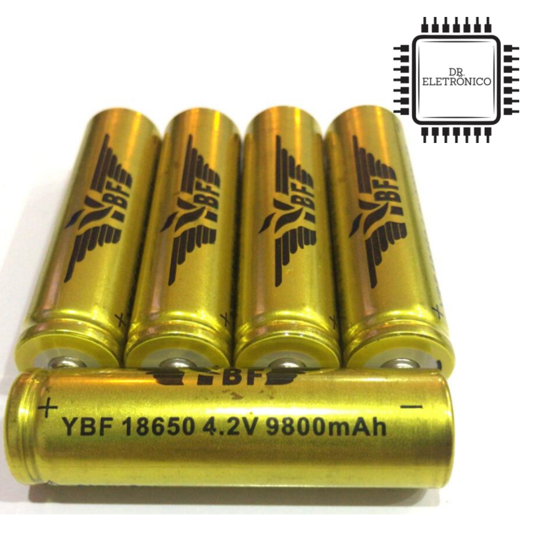 Bateria 18650 4,2v 9800mah - Imagem 2