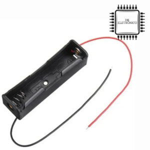 Suporte para 1 bateria 18650  - Canoa