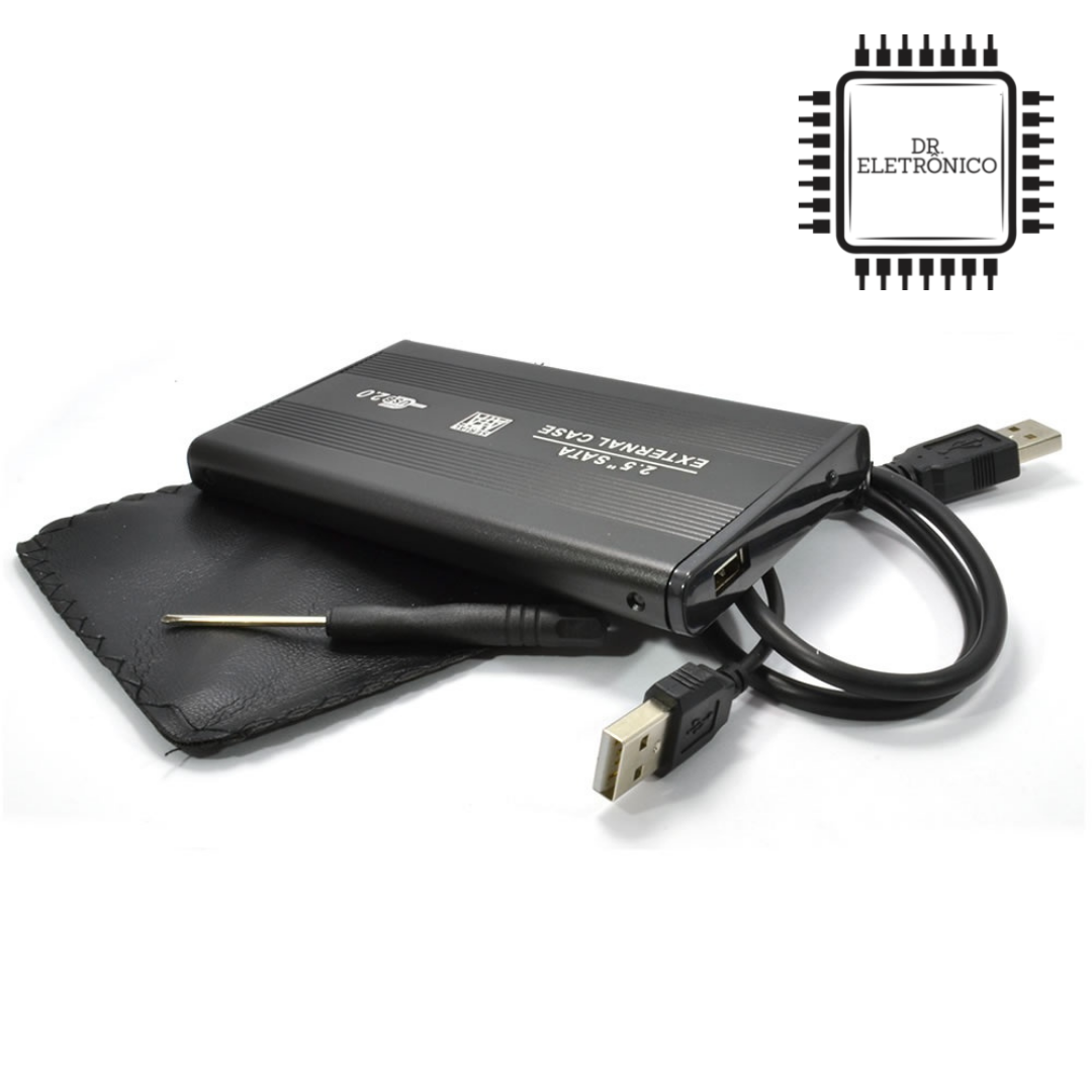 Case para HD Externo de 2,5" - Sata para UsB 2.0