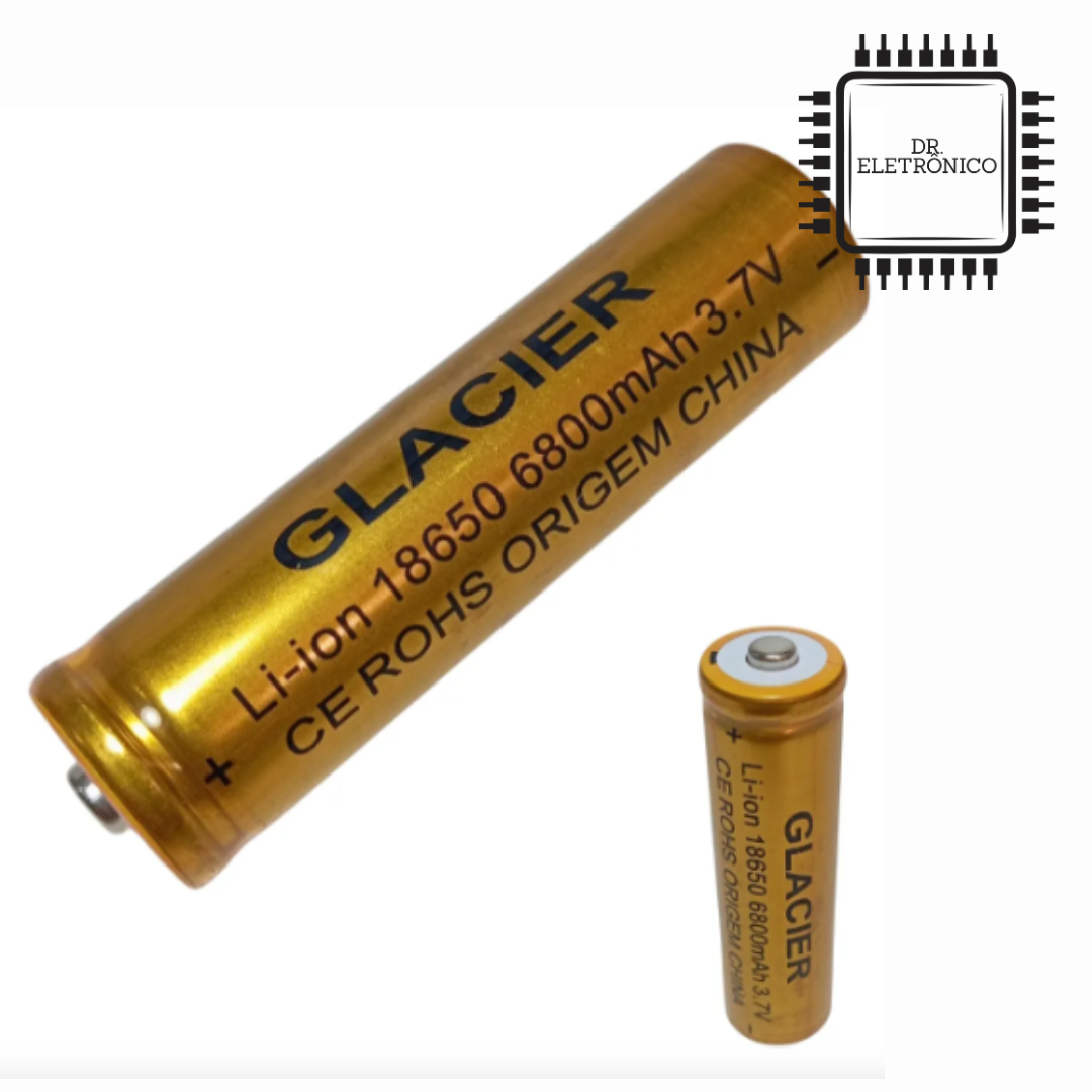 Bateria 18650 3.7v 6800mah