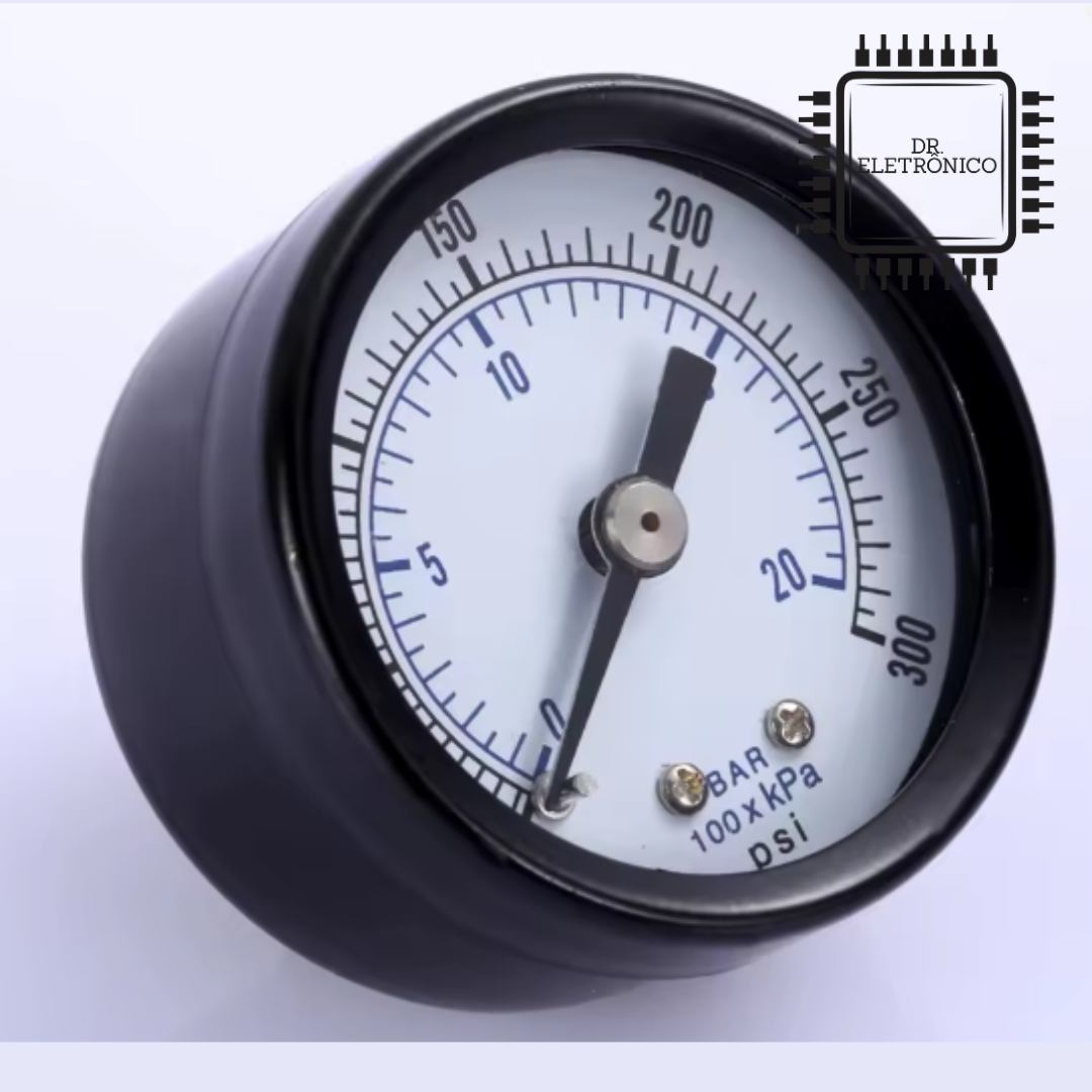 Manometro 300psi 20Bar 4cm
