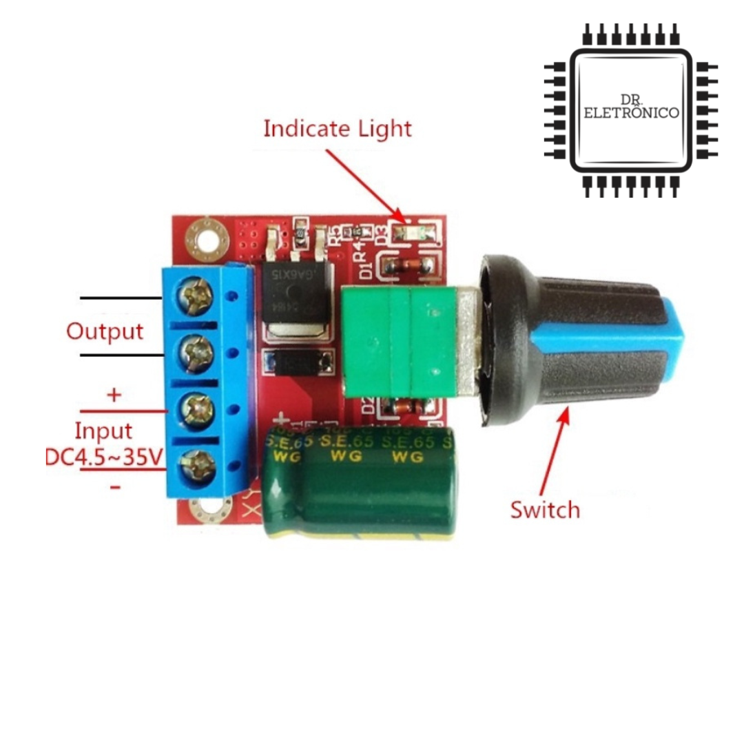 Módulo Controladora PWM Dimmer PN35 - Imagem 4