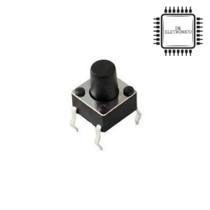 Chave Tactil 6x6x7mm - 4T (Preto)