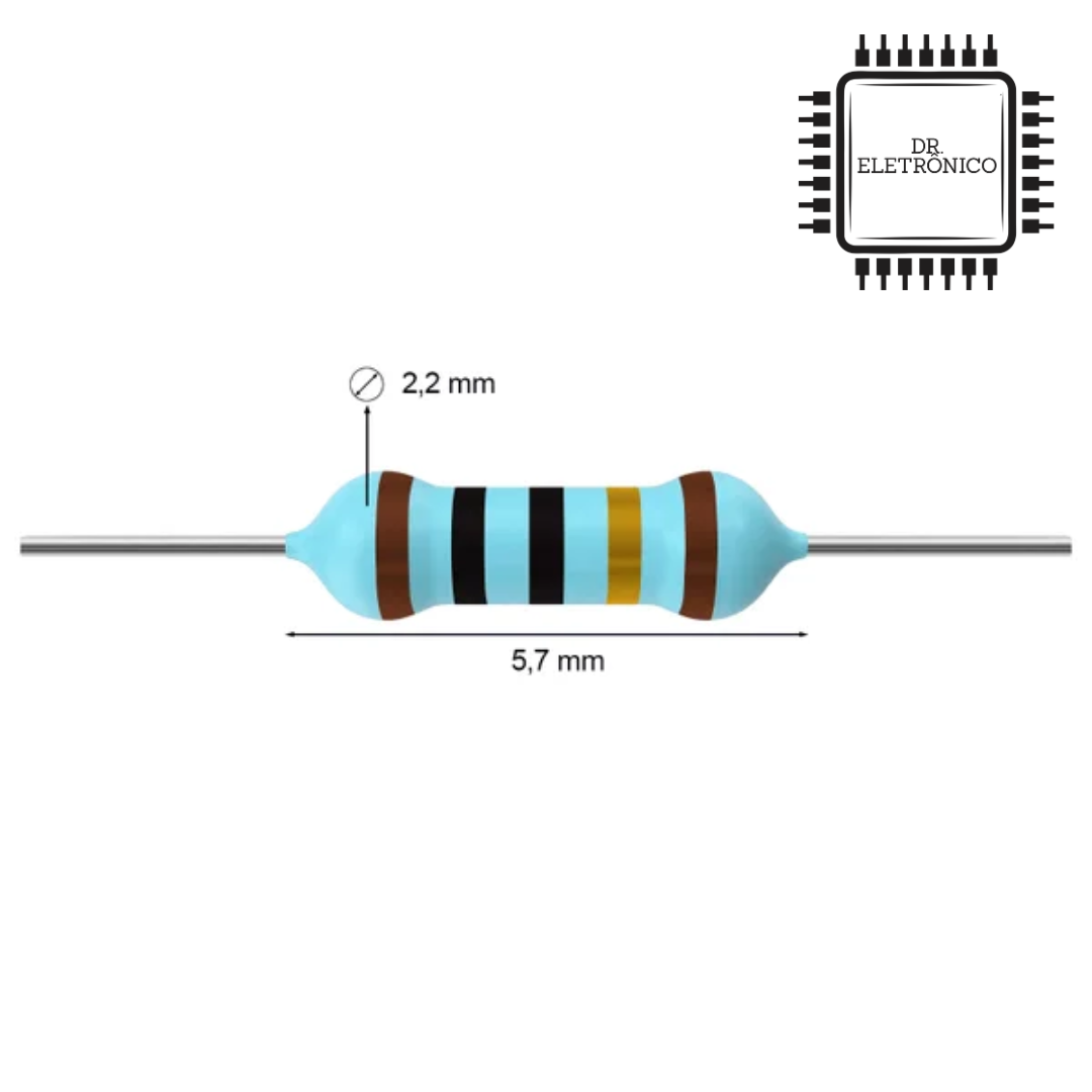 Resistor de Precisão 10R 1/4w - Imagem 2