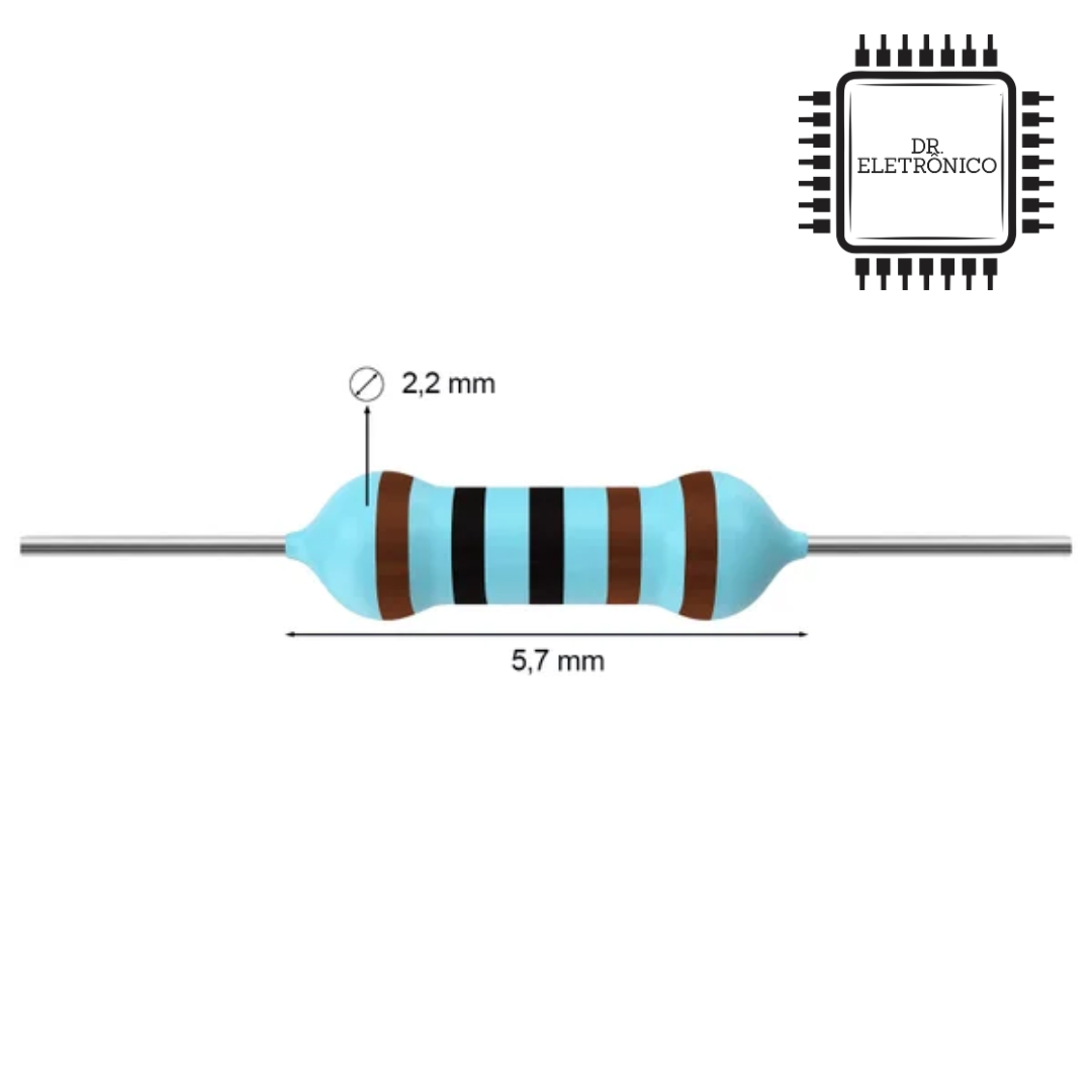 Resistor de Precisão 1K 1/4w - Imagem 2