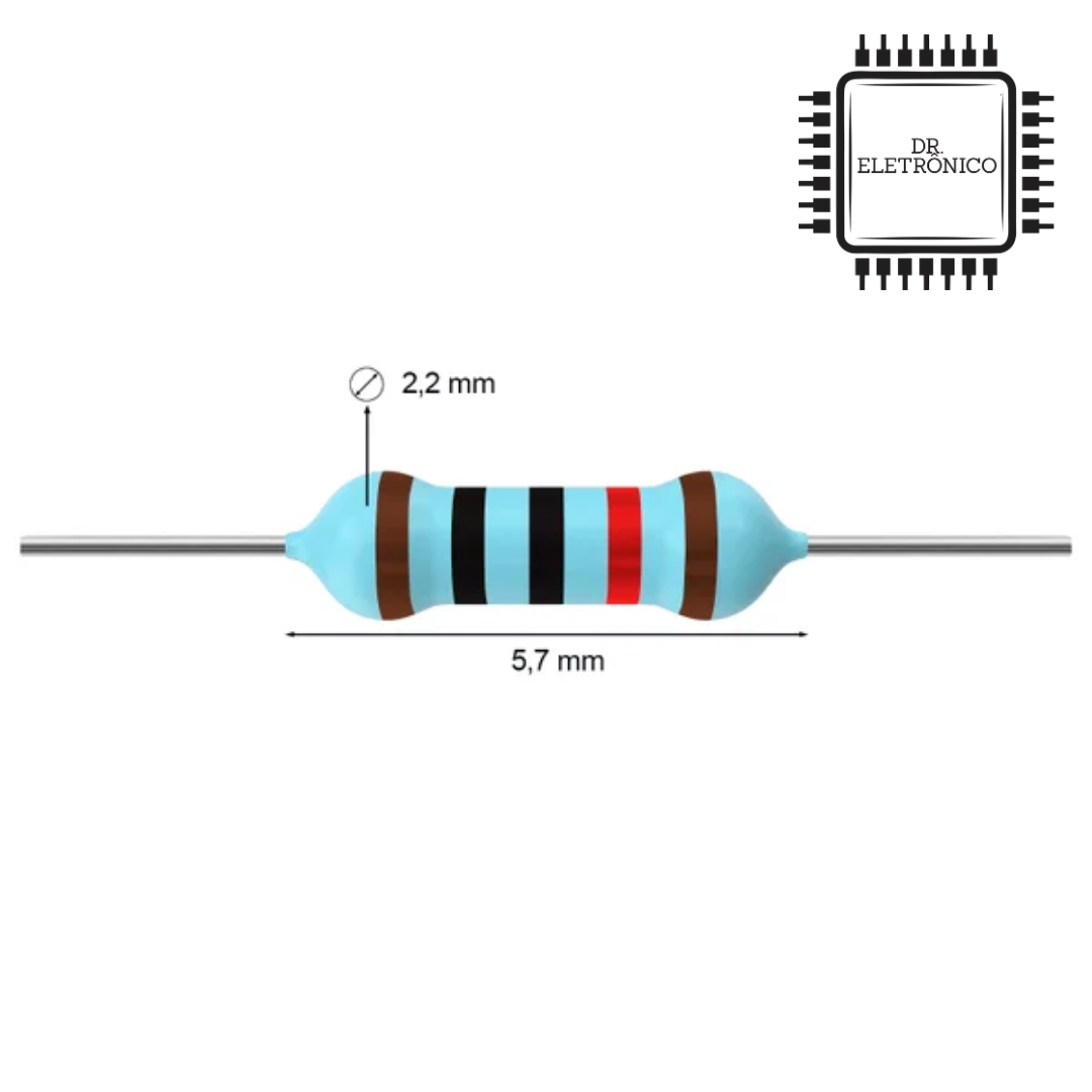 Resistor de Precisão 10K 1/4w - Imagem 2