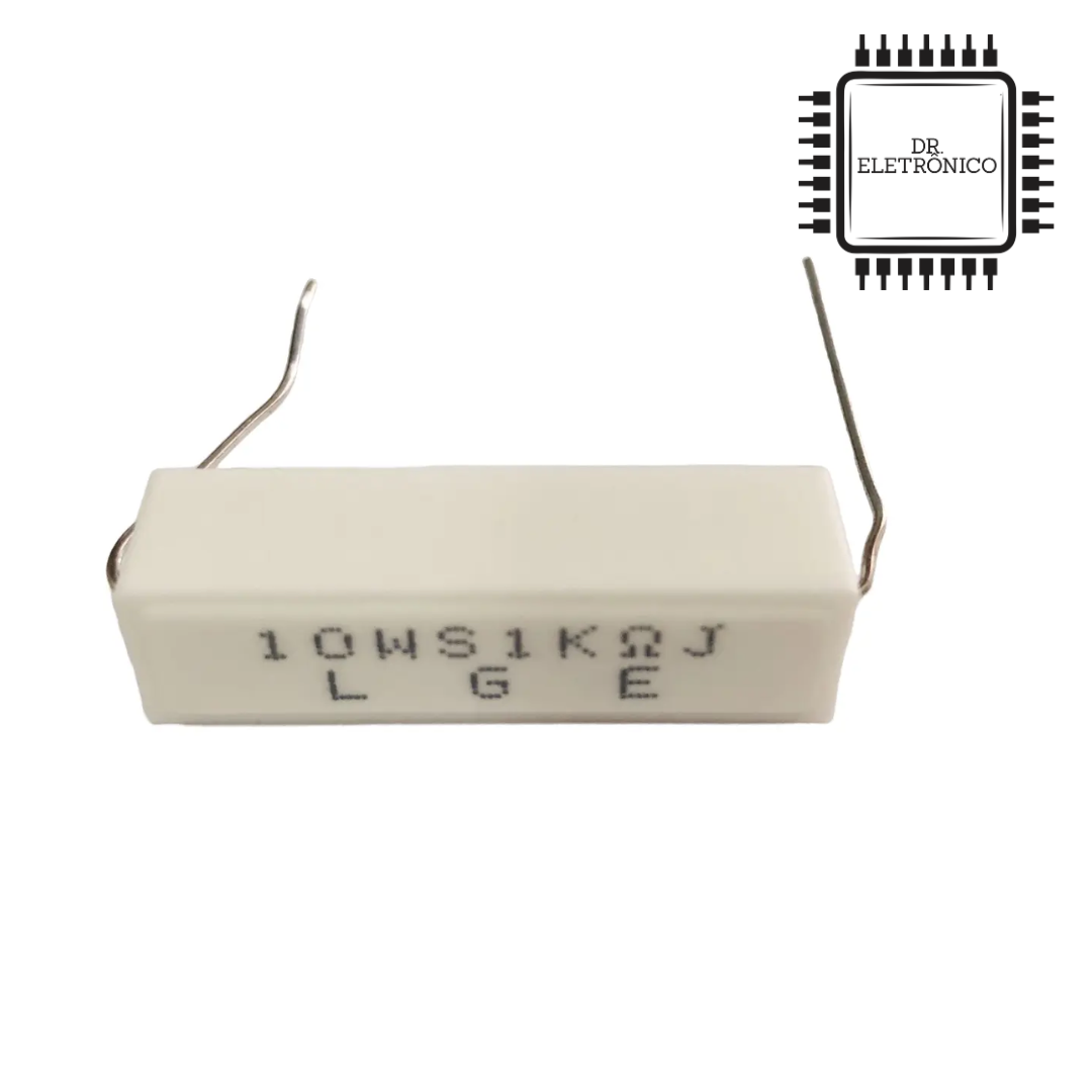 Resistor de Porcelana 1K 10W - Imagem 2