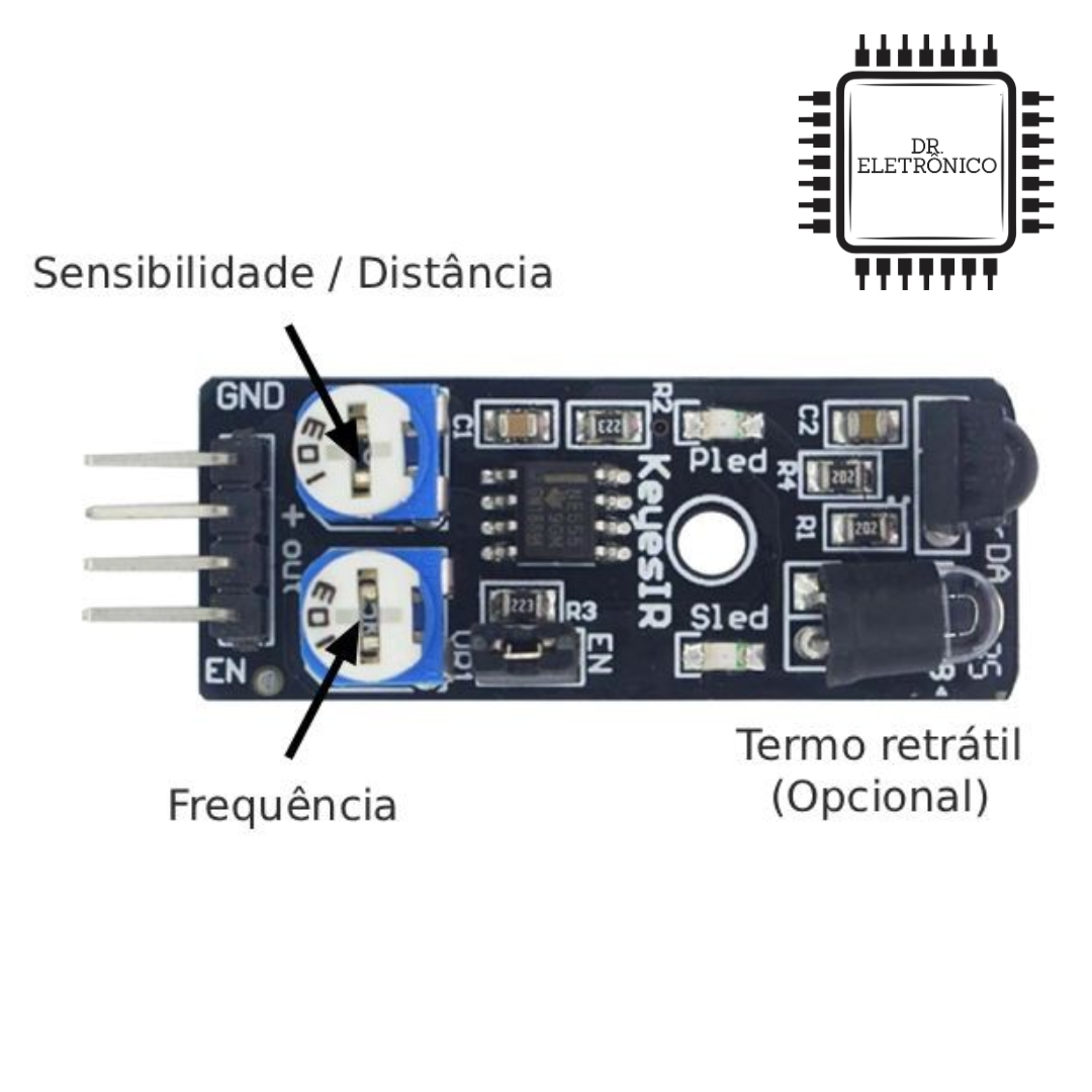 Módulo Sensor de Obstáculos Reflexivo Infravermelho KY-032 - Imagem 7
