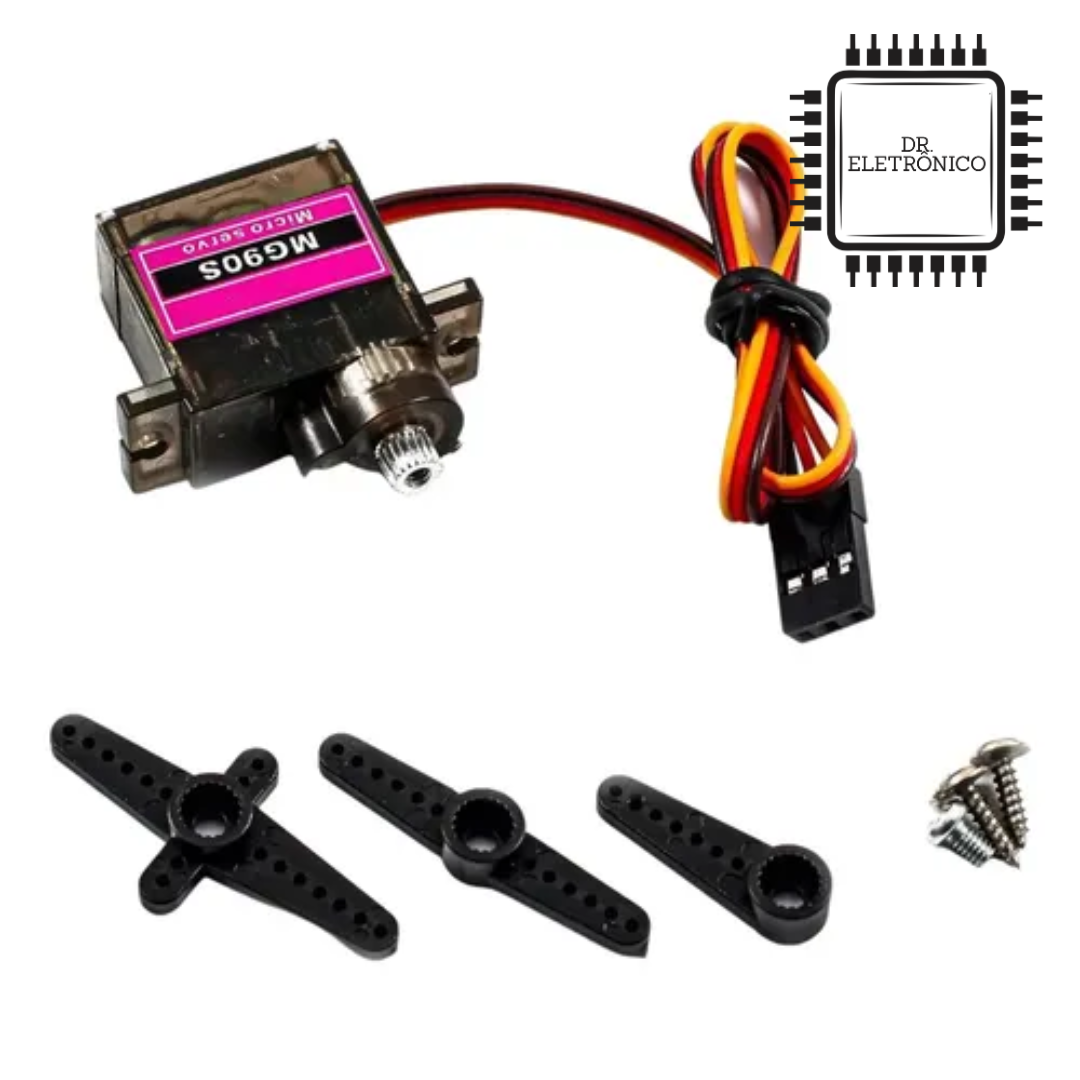 Servo Motor Tower Pro MG-90- Engrenagem Metal - Imagem 2