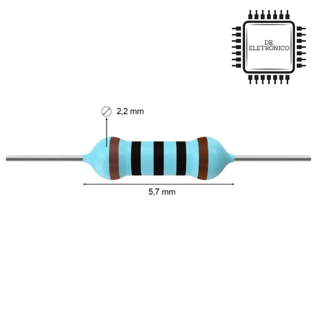Resistor de Precisão 100R 1/4w - Imagem 2
