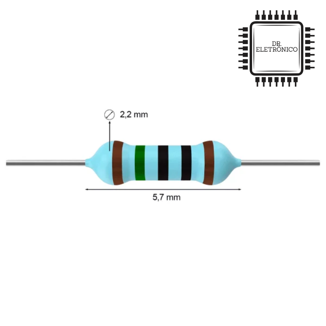 Resistor de Precisão 150R 1/4w - Imagem 2