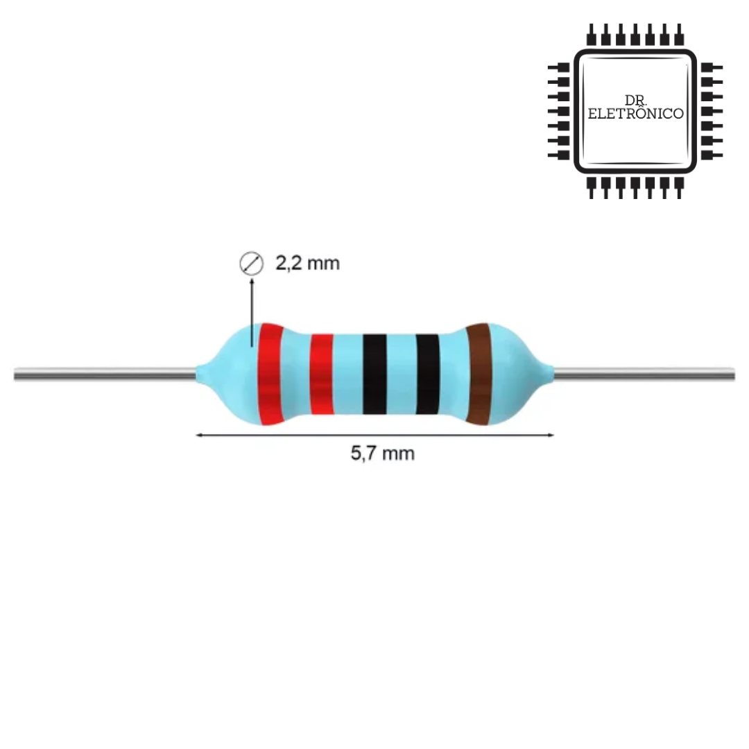 Resistor de Precisão 220R 1/4w - Imagem 2